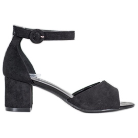 Sandales décontractées à talons hauts VINCEZA le noir