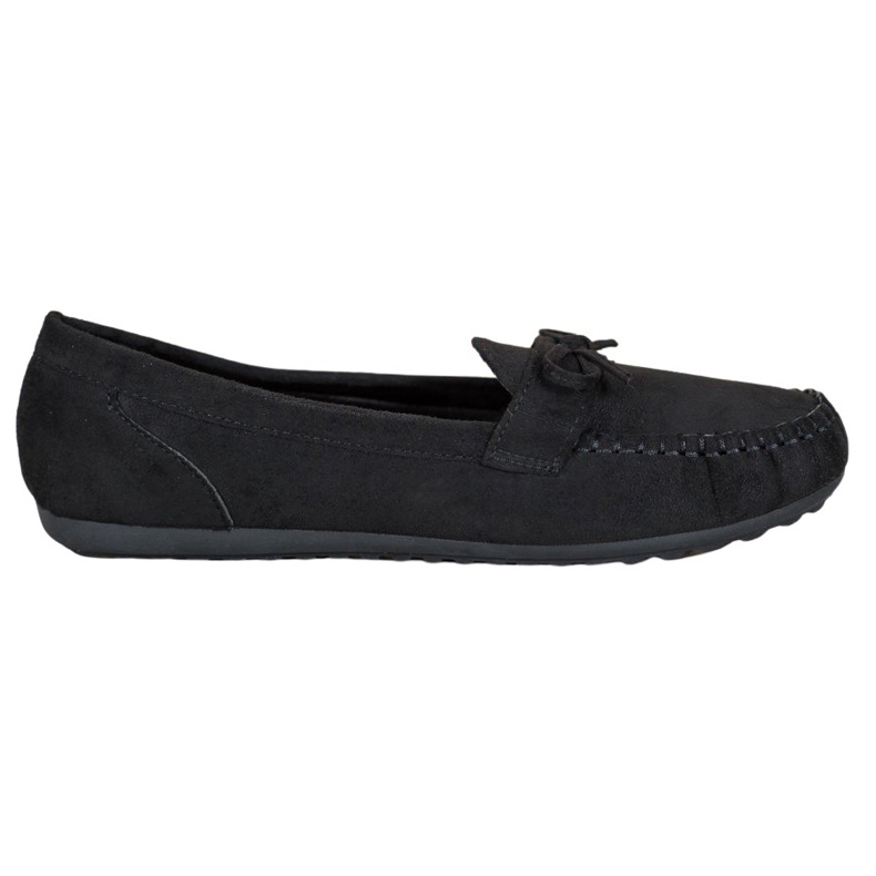 SHELOVET Mocassins décontractés avec un nœud le noir jaune
