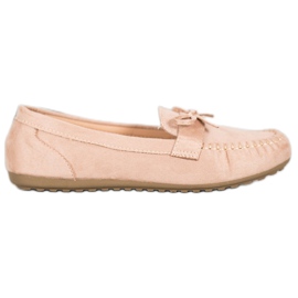 SHELOVET Mocassins décontractés avec un nœud brun
