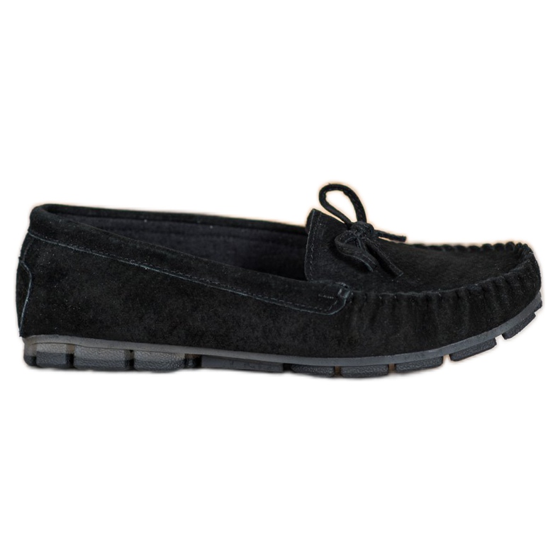 Filippo Mocassins en cuir noir le noir