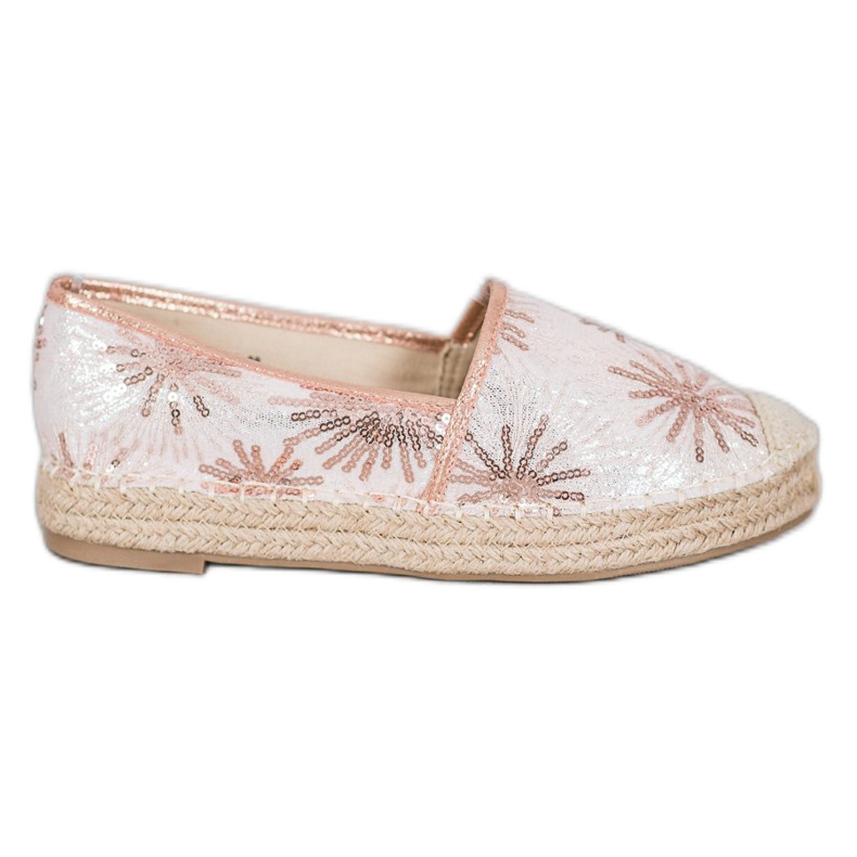 Best Shoes Espadrilles À Paillettes rose