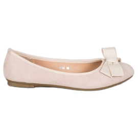 Clowse Ballerines élégantes avec un nœud brun