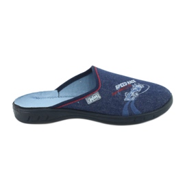 Chaussures enfants colorées Befado 707Y403 rouge bleu marine bleu
