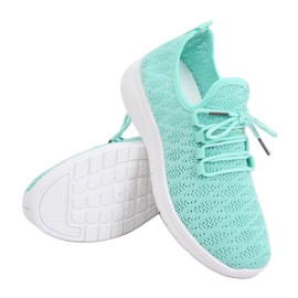 Chaussures de sport vert menthe BB76 multicolore