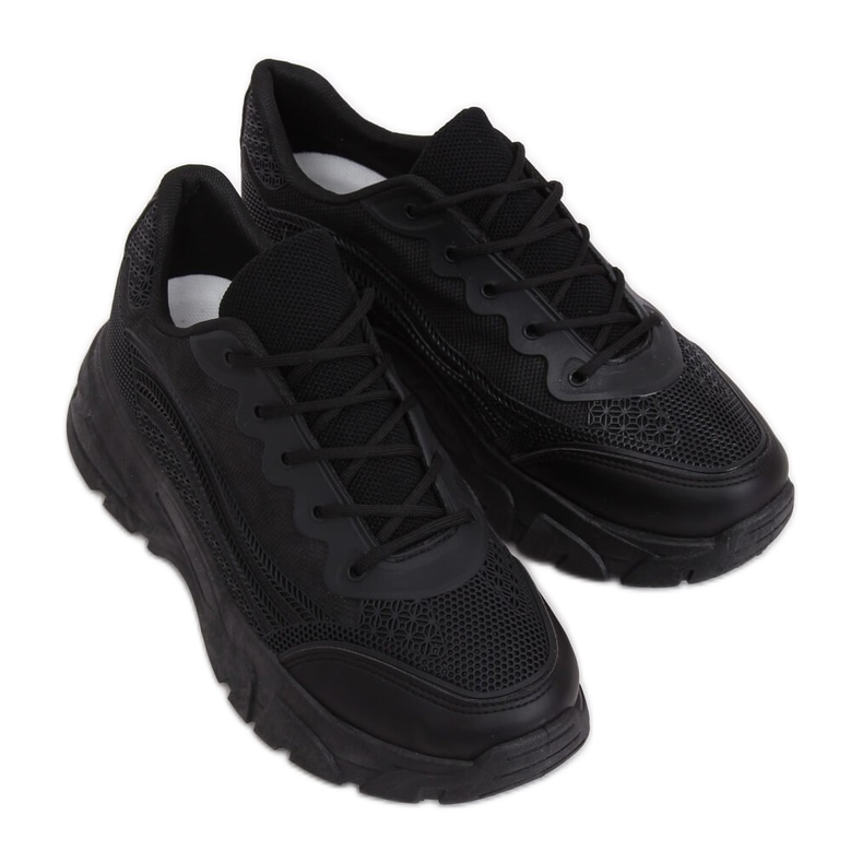 Chaussures de sport noires DML902 All Black le noir
