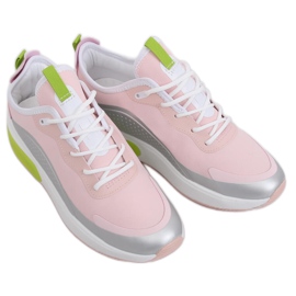 Chaussures de sport femme roses YK106 GRIS / ROSE