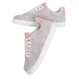 Baskets femme grises WB810 Gris jaune