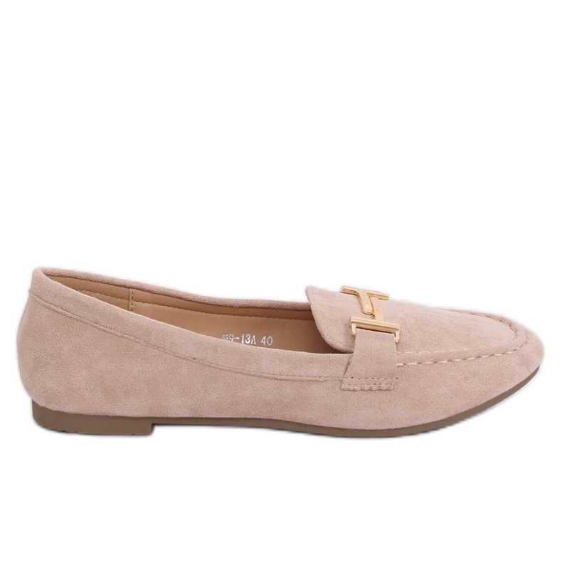 Mocassins femme beige 99-13A Beige brun jaune