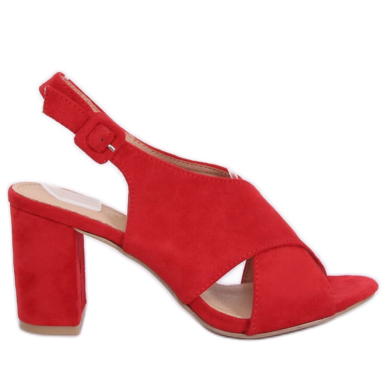 Sandales à talons rouges F1827 Rouge