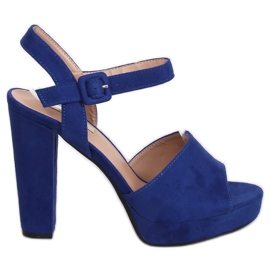 Sandales à talons 9R16 Bleu bleu marin multicolore