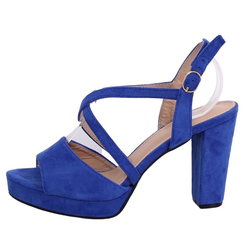 Sandales à talons hauts cobalt 9272 Azul bleu marin multicolore