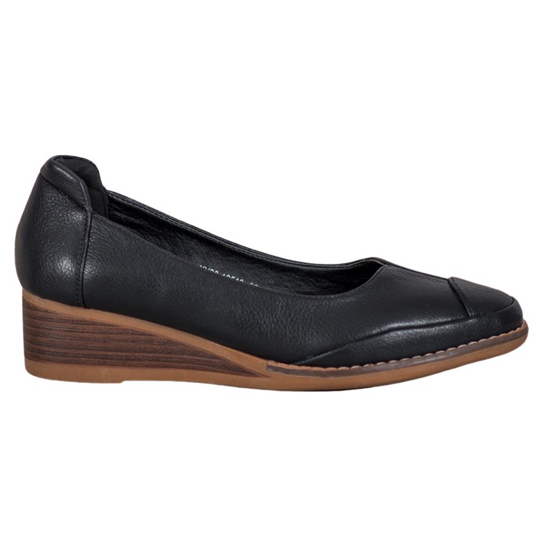 Vinceza Escarpins compensés décontractés le noir Vinceza Escarpins compensés décontractés le noir