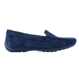 Evento Mocassins confortables en daim bleu