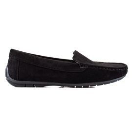Evento Mocassins confortables en daim noir