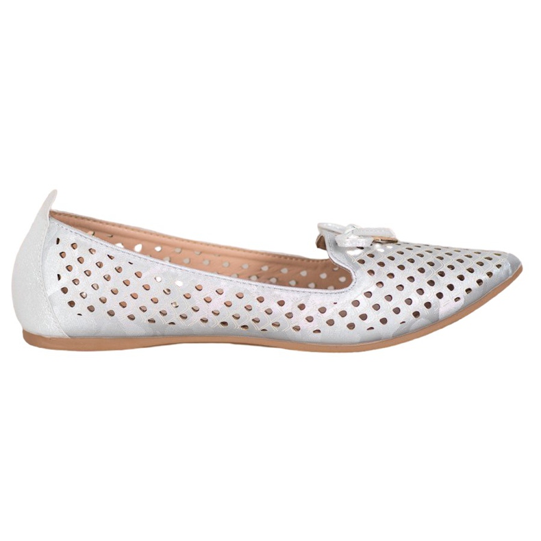 Ballerine Ajourée En Spitz VINCEZA gris