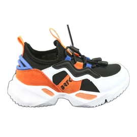 Chaussures de sport Bartek 75219 blanc noir bleu orange