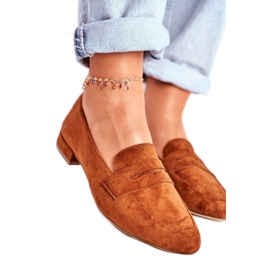 Sergio Leone Chaussures femme marron avec mocassins en daim MK734 brun
