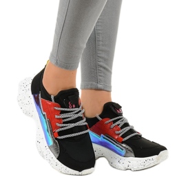 Baskets noires ornées de HL-03 le noir