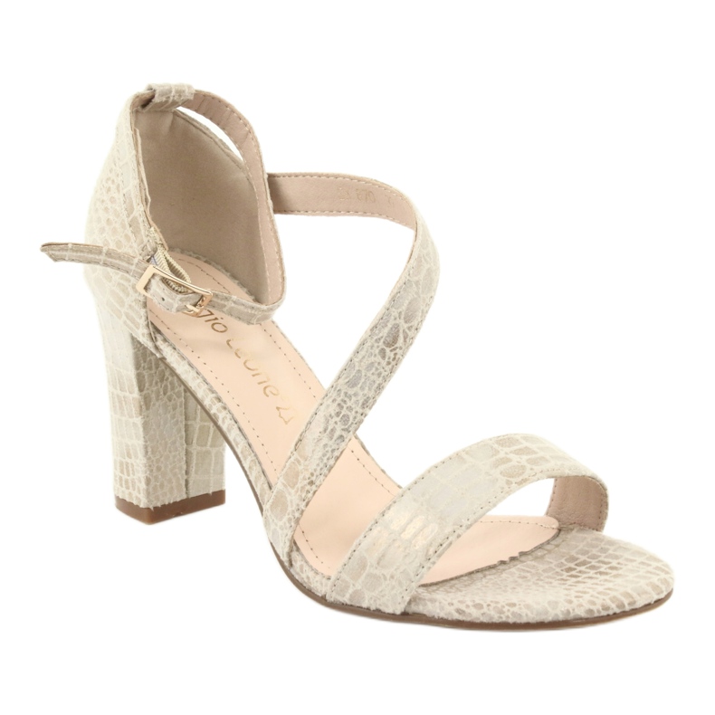 Sandales spartiates Sergio Leone SK870 beige d'or