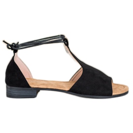 Sandales nouées VINCEZA noir