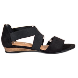 Sandales à enfiler VINCEZA noir