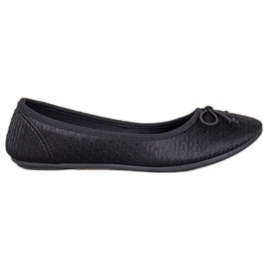 McKey Ballerine Décontractée Avec Un Noeud noir