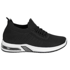 SHELOVET Chaussures textiles noires sur la plate-forme