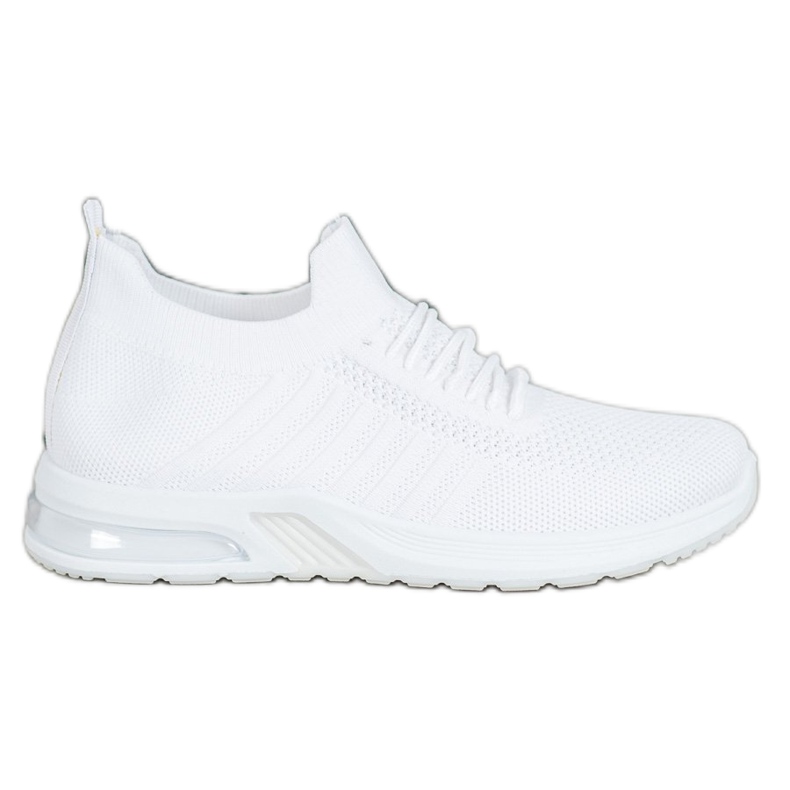 SHELOVET Chaussures textiles blanches sur la plate-forme