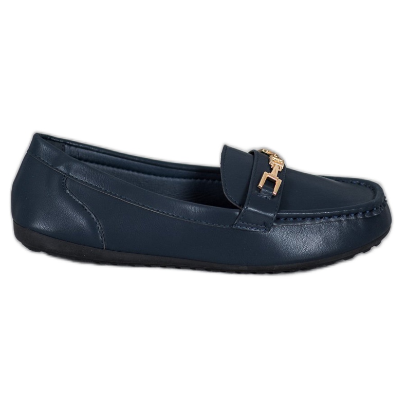 Fama Mocassins bleu marine élégants