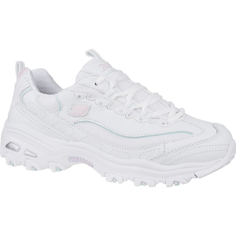 Skechers D'Lites Sparkling Rain W 149060-WLPK blanche Skechers D'Lites Sparkling Rain W 149060-WLPK blanche