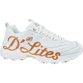 Chaussures Skechers D'Lites Glitzy City W 13165-WTRG blanc
