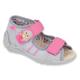 Chaussures enfant Befado jaune 342P012 rose gris