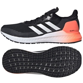 Chaussures Adidas Solar Blaze M EE4228 blanche le noir orange