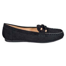 Nio Nio Mocassins en daim élégants le noir