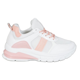 SHELOVET Baskets élégantes avec maille blanc