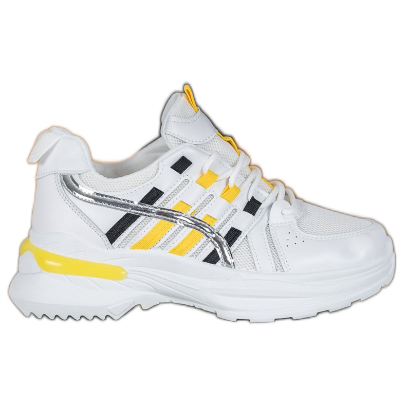 SHELOVET Chaussures de sport à la mode sur la plate-forme blanche