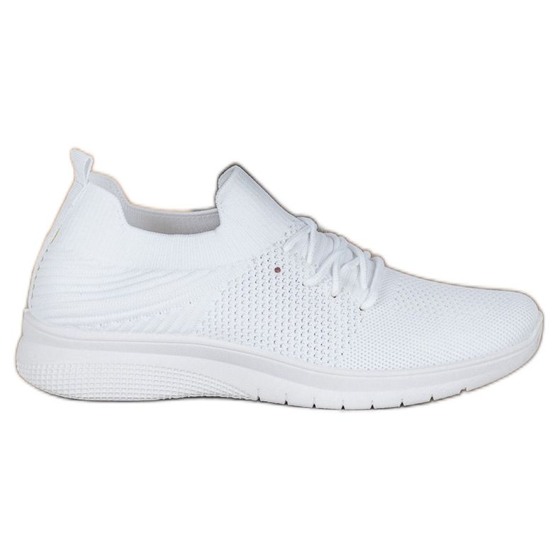SHELOVET Chaussures de sport basses sur la plate-forme blanche