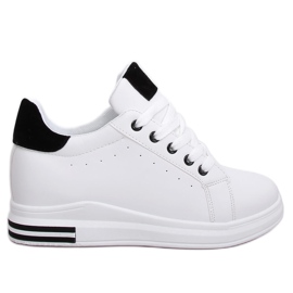 Baskets femme blanches L8035 Blanc