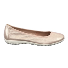 Ballerines Caprice rose métalique 22142 jaune