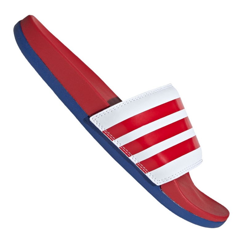 Chaussons Adidas Adilette Comfort M EG1853 blanche rouge