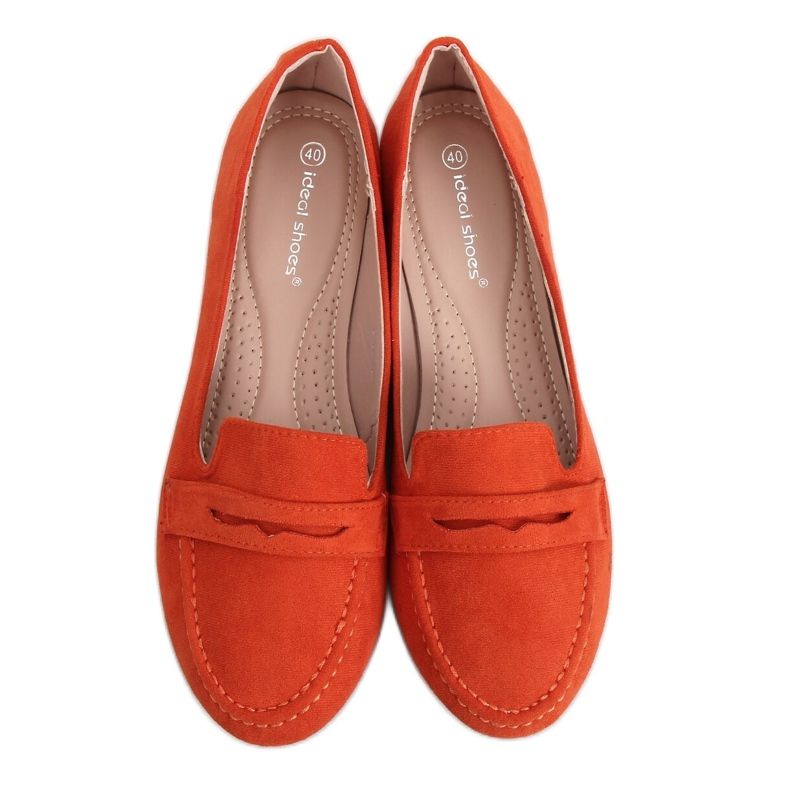 Mocassins femme orange 3900 Orange