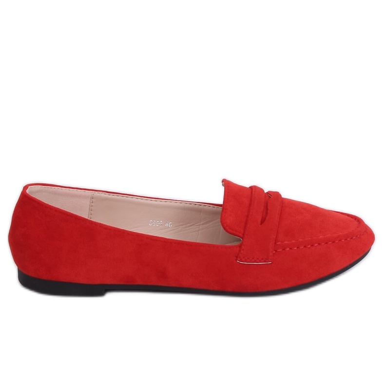 Mocassins femme rouge 3900 Rouge