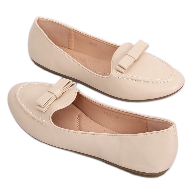 Mocassins femme beige A8637 Beige Mocassins femme beige A8637 Beige