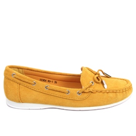 Mocassins femme miel RQ-1 Jaune