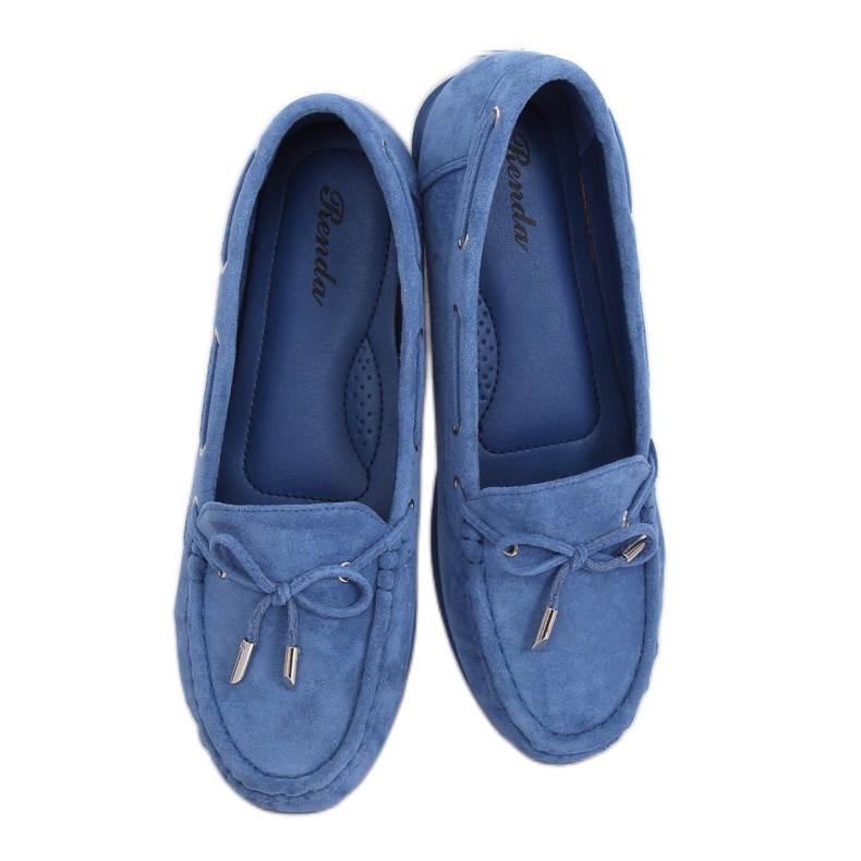 Mocassins femme bleus RQ-1 Bleu