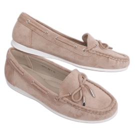 Mocassins femme beige RQ-1 Beige