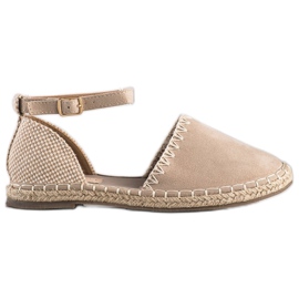 Goodin Espadrilles Beiges En Daim