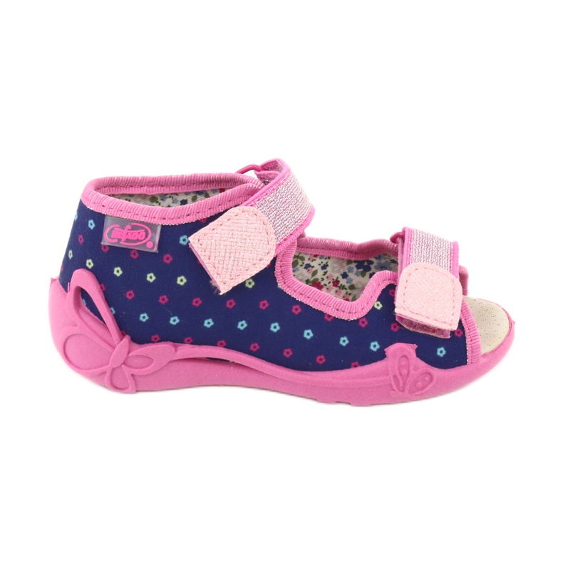 Chaussures enfant Befado jaune 342P007 bleu marin bleu rose