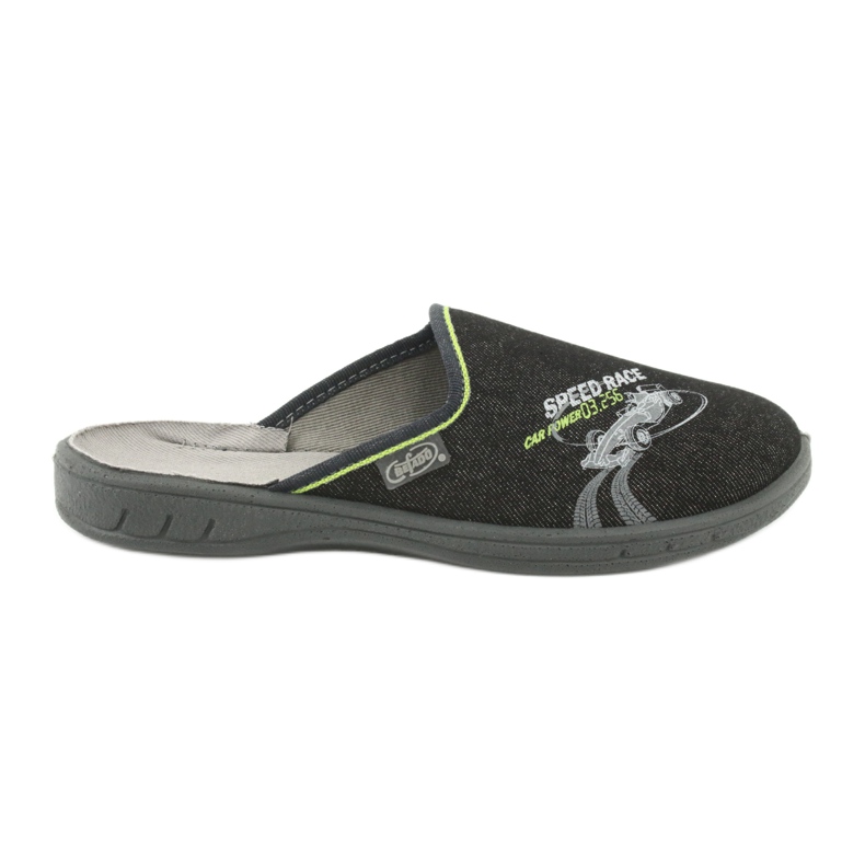 Chaussures enfants colorées Befado 707Y405 le noir gris vert