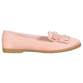 Coura Seigneurs en daim classiques rose